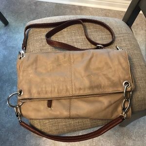 Lavorazione Artigianale Convertible Two Tone Leather Purse🖤